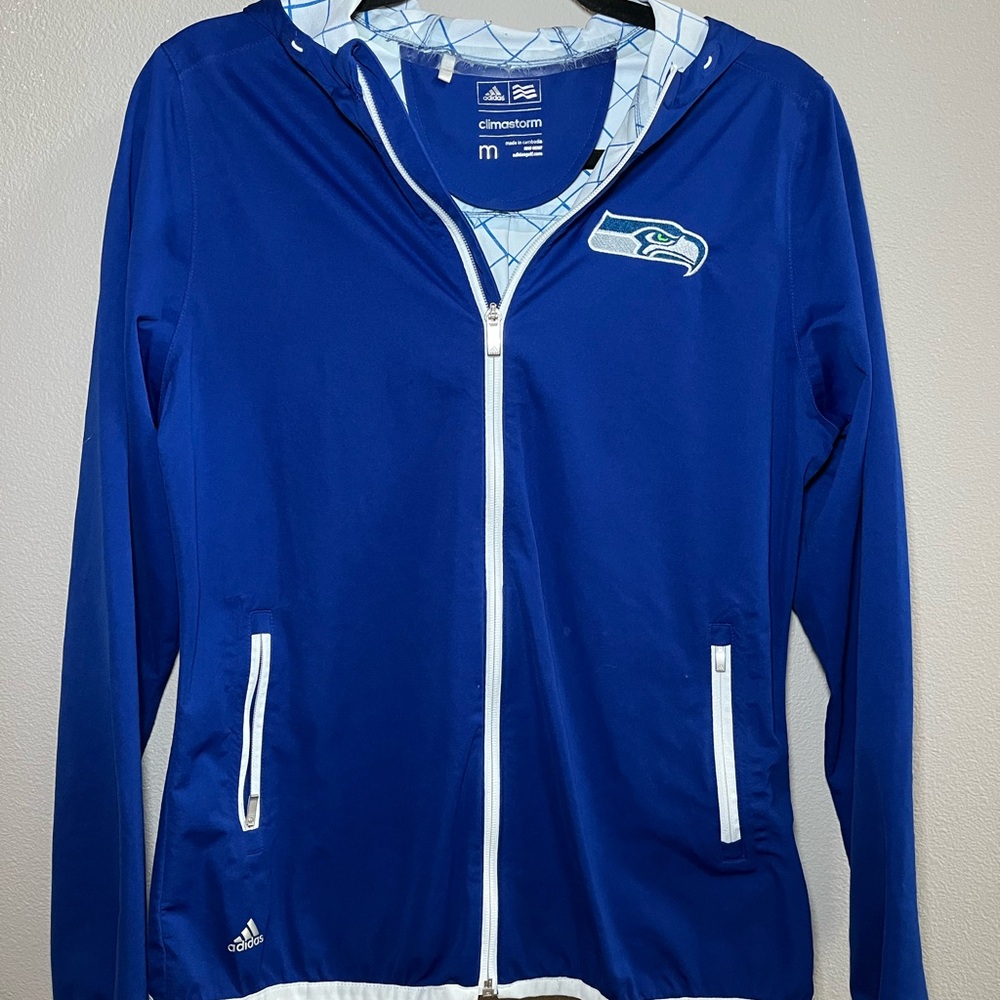 Adidas Blue ClimaStorm Seahawks Jacket